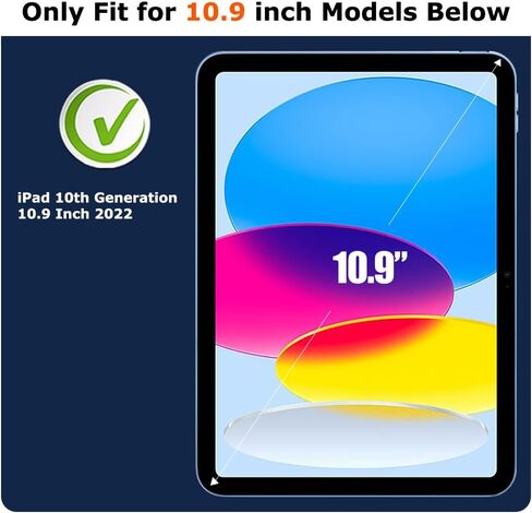 【عبوتان】 واقي شاشة iPad الجيل العاشر 10.9 بوصة 2022 A2696/A2757/A2777 مع صلابة 9H مضادة للخدش وخالية من الفقاعات وسهلة التركيب من الزجاج المقوى in Kuwait