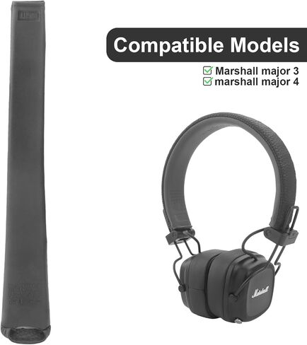 Major III Replacement Headband Pads Repair Parts Compatible with Marshall Major III 3 Major IV Major 4 Heaphones Comfort Protein Leather and Soft Memory Foam Top Headband-Black in Saudi Arabia
