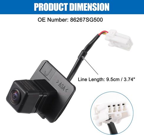 ACROPIX Car Rear View Back Up Camera Wide Angle Park Assist Reverse Camera Fit for Subaru Forester 2017 2018 No.86267SG500 - Pack of 1 in Saudi Arabia