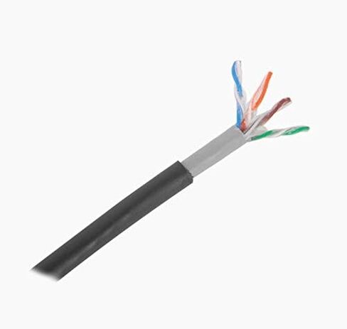 كابل CAT5e شبكي مملوء بجل الدفن المباشر مقاوم للأشعة فوق البنفسجية مقاوم للماء بنسبة 1000 بوصة مع موصلات نحاسية صلبة بطول 300 متر معتمد من UL in Saudi Arabia