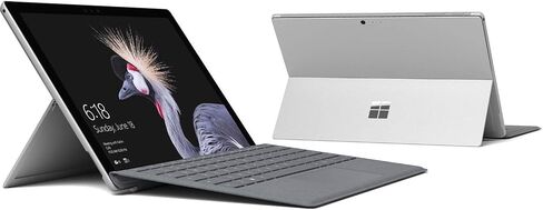 Microsoft Ljj-00001 Surface Pro (الجيل الخامس) (Intel Core M3، 4 جيجابايت، 128 جيجابايت SSD) مع غطاء Surface Signature Type Platinum (متجدد) in Saudi Arabia