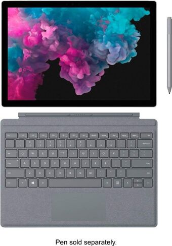 Microsoft Ljj-00001 Surface Pro (الجيل الخامس) (Intel Core M3، 4 جيجابايت، 128 جيجابايت SSD) مع غطاء Surface Signature Type Platinum (متجدد) in Saudi Arabia