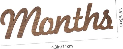 1 Set Month Plate Wooden Baby Photo Props Baby Photo Props Wooden Monthly Baby Milestone Baby Birth Blocks for Baby Building Blocks Baby Milestone Numbers Sign Newborn Ornaments in Saudi Arabia