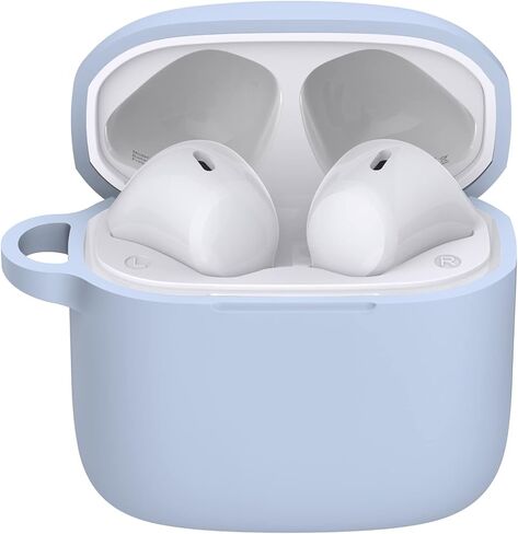 TOZO A3 Protective Silicone Case Shockproof Soft Skin Cover for TOZO A3 Earbuds with Front LED Visible and Keychain Blue in Saudi Arabia