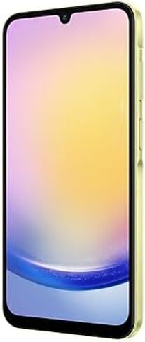 Samsung Galaxy A25 5G (SM-A256E/DS), 128GB 6GB RAM, Dual SIM, Factory Unlocked GSM, International Version (Case Bundle) - (Yellow) in Saudi Arabia