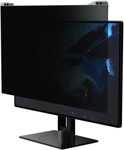 فلتر شاشة خصوصية الكمبيوتر من دوكولر، مرشح شاشة معلق متوافق مع شاشة كمبيوتر عريضة مع نسبة عرض إلى ارتفاع 16:9، واقي شاشة للخصوصية مضاد للوهج لشاشة 20-32 بوصة (اختياري بوصة) in Kuwait