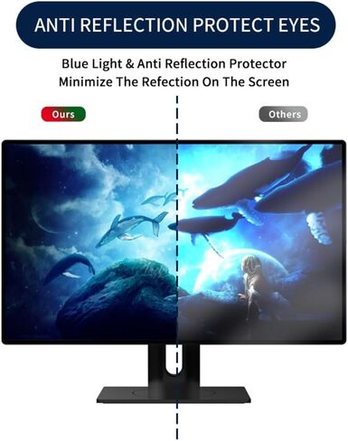 فلتر شاشة خصوصية الكمبيوتر من دوكولر، مرشح شاشة معلق متوافق مع شاشة كمبيوتر عريضة مع نسبة عرض إلى ارتفاع 16:9، واقي شاشة للخصوصية مضاد للوهج لشاشة 20-32 بوصة (اختياري بوصة) in Kuwait