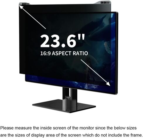 فلتر شاشة خصوصية الكمبيوتر من دوكولر، مرشح شاشة معلق متوافق مع شاشة كمبيوتر عريضة مع نسبة عرض إلى ارتفاع 16:9، واقي شاشة للخصوصية مضاد للوهج لشاشة 20-32 بوصة (اختياري بوصة) in Kuwait