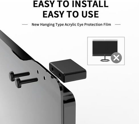 فلتر شاشة خصوصية الكمبيوتر من دوكولر، مرشح شاشة معلق متوافق مع شاشة كمبيوتر عريضة مع نسبة عرض إلى ارتفاع 16:9، واقي شاشة للخصوصية مضاد للوهج لشاشة 20-32 بوصة (اختياري بوصة) in Kuwait