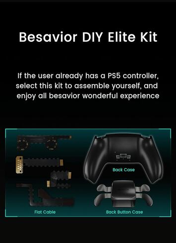 غلاف خلفي لوحدة التحكم لجهاز PS5، ووظيفة رسم الخرائط المتفجرة، ومجموعة مبيت مرفق للوحة الألعاب ذات الزر الخلفي المزدوج المُعاد تصميمها بنفسك لجهاز PS5 in Kuwait