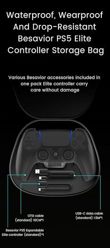 غلاف خلفي لوحدة التحكم لجهاز PS5، ووظيفة رسم الخرائط المتفجرة، ومجموعة مبيت مرفق للوحة الألعاب ذات الزر الخلفي المزدوج المُعاد تصميمها بنفسك لجهاز PS5 in Kuwait