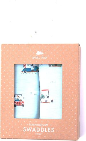 Angel Dear - عربات الجولف، بطانية القماط، مجموعة من قطعتين in Kuwait