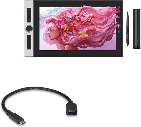 كابل BoxWave متوافق مع XP-Pen Innovator 16 - محول توسيع USB، أضف أجهزة متصلة عبر USB إلى هاتفك in Saudi Arabia