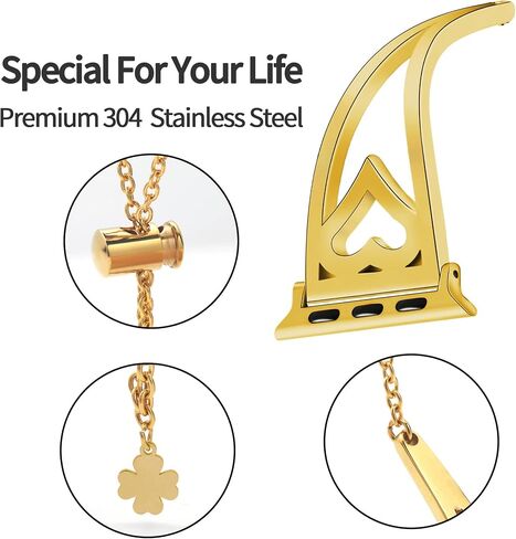 Bling Bands Compatible with Apple Watch Band 38mm 40mm 41mm 42mm 44mm 45mm iwatch SE Series 7/6/5/4/3/2/1, Stainless Steel Bands Dressy Jewelry Diamond Bracelet Bangle Wristband Women in Saudi Arabia