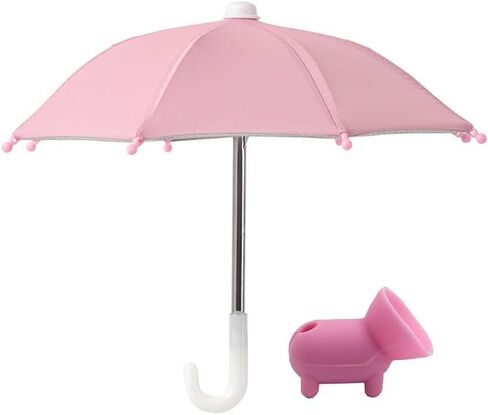 Phone Umbrella, Cell Phone Umbrella for Sun Shade Mobile Phone Holder with Umbrella and Universal Adjustable Cute suction Cup For Outdoor, Beach in Saudi Arabia