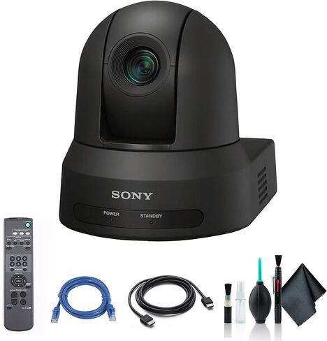 كاميرا سوني SRG-X40UH 4K/HDMI/USB تكبير بصري 40x PTZ مع PoE+ أسود SRG-X40UH/B، كابل إيثرنت Cat5e، مجموعة تنظيف، كابل HDMI - حزمة in Kuwait