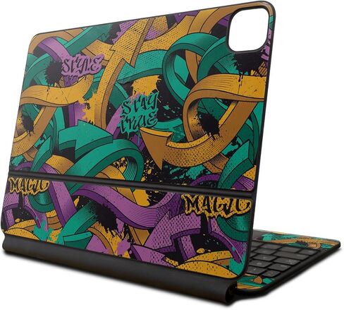 Skin Compatible with Apple Magic Keyboard for iPad Air 11-inch (M2) 2024 - Turbulence - Premium 3M Vinyl Protective Wrap Decal Cover - Easy to Apply | Crafted in The USA by MightySkins in Kuwait