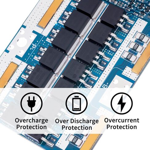 19S BMS 60V 50A Lifepo4 لوحة حماية نظام إدارة البطارية PCB مع سلك التوازن وNTC، عشر حماية وظيفية، منفذ مشترك، لحزمة بطارية Lifepo4 (19S 60V 50A) in Saudi Arabia