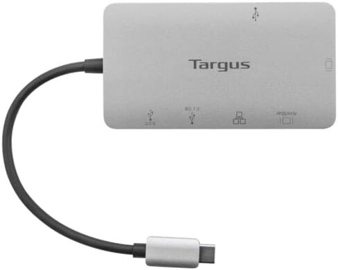 Targus USB-C Alt Mode Single Video 4K HDMI/VGA Adapter, Ethernet, 2 x USB-A with 100W Power Delivery Pass-Thru (DOCK419EUZ) in Saudi Arabia
