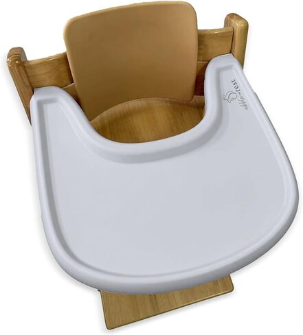 مفرش الكرسي المرتفع Coverall Stokke Tripp Trapp، مفرش سيليكون لصينية الكرسي العالي، خفيف الوزن، مادة متينة، قابل للمسح والغسل، سهل التنظيف (رمادي) in Kuwait