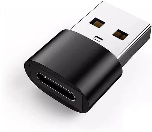 Charger Adapter Aluminum Alloy Type-c Female to USB 2.0 Converter Portable Charging Cable Conversion Head Compatible with Mobile Phone,Converter Typec to USB Conversion Head (Silver) in Saudi Arabia