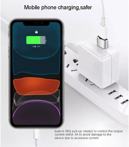 Charger Adapter Aluminum Alloy Type-c Female to USB 2.0 Converter Portable Charging Cable Conversion Head Compatible with Mobile Phone,Converter Typec to USB Conversion Head (Silver) in Saudi Arabia