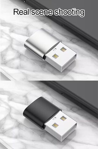 Charger Adapter Aluminum Alloy Type-c Female to USB 2.0 Converter Portable Charging Cable Conversion Head Compatible with Mobile Phone,Converter Typec to USB Conversion Head (Silver) in Saudi Arabia