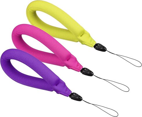 PATIKIL Floating Wrist Straps, 3Pcs Neoprene Waterproof Lightweight 250g Buoyancy Wristband Strap for Underwater Camera Swimming Snorkeling, Multicolored in Saudi Arabia