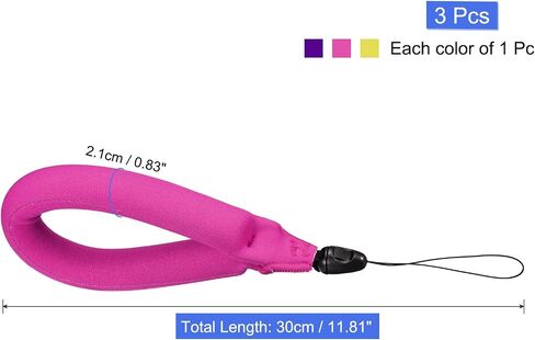 PATIKIL Floating Wrist Straps, 3Pcs Neoprene Waterproof Lightweight 250g Buoyancy Wristband Strap for Underwater Camera Swimming Snorkeling, Multicolored in Saudi Arabia