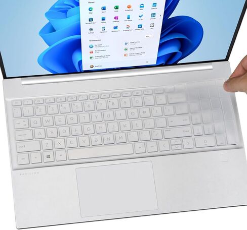 غطاء لوحة المفاتيح لجهاز الكمبيوتر المحمول 2023 HP 15.6 بوصة 15-fc0046nr/fc0757ng/fc0093dx/fc0157nr/fc0047nr/fc0081nr/fc0025tg/fc0030tg/fc0013od fd0083wm/fd0099nr/fd0025 st/fd0096tu 15z-fc000 15t-fd000-واضح in Kuwait