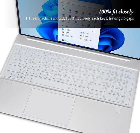 غطاء لوحة المفاتيح لجهاز الكمبيوتر المحمول 2023 HP 15.6 بوصة 15-fc0046nr/fc0757ng/fc0093dx/fc0157nr/fc0047nr/fc0081nr/fc0025tg/fc0030tg/fc0013od fd0083wm/fd0099nr/fd0025 st/fd0096tu 15z-fc000 15t-fd000-واضح in Kuwait