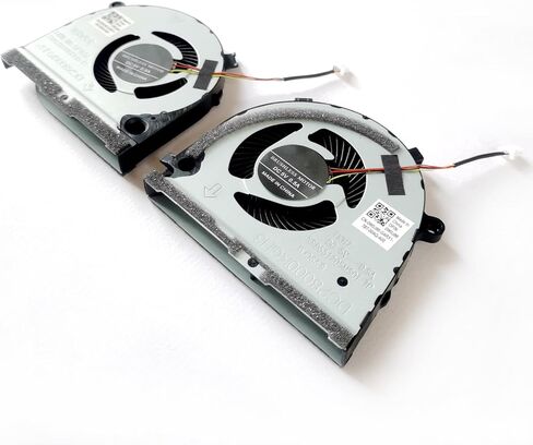 مروحة تبريد وحدة المعالجة المركزية + وحدة معالجة الرسومات لجهاز Dell Inspiron Game G5-5587 G3-3578 G3-3579 G3-3779 Series 0GWMFV 0TJHF2 FKB6 FKB7 DC28000KUF0 in Kuwait