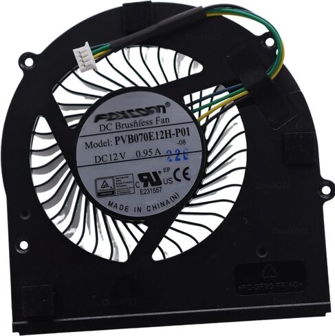 Deal4GO مروحة تبريد وحدة المعالجة المركزية 35 وات PVB070E12H P01 بديلة لجهاز Lenovo ThinkCentre M70Q M720Q M750Q M920Q M90Q P340 P350 Tiny 6 Desktop، أسود in Saudi Arabia