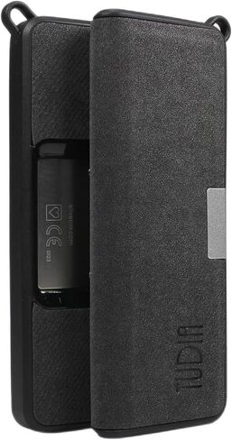 TUDIA Travel Leather Case Compatible with KardiaMobile 6L, Durable Leather Magnetic Closure with Key Holder Lightweight Slim Full Body Protective Carrying Case (Black) in Kuwait