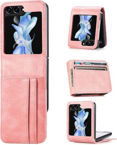 Ysnzaq Wallet Case for Samsung Galaxy Z Flip 6, Premium PU Leather, Card Slot Holder, Phone Case for Samsung Galaxy Z Flip6 SDQB Black in Kuwait