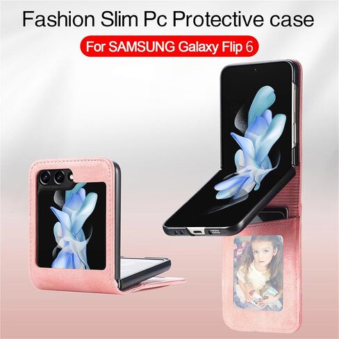 Ysnzaq Wallet Case for Samsung Galaxy Z Flip 6, Premium PU Leather, Card Slot Holder, Phone Case for Samsung Galaxy Z Flip6 SDQB Black in Kuwait
