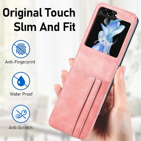 Ysnzaq Wallet Case for Samsung Galaxy Z Flip 6, Premium PU Leather, Card Slot Holder, Phone Case for Samsung Galaxy Z Flip6 SDQB Black in Kuwait
