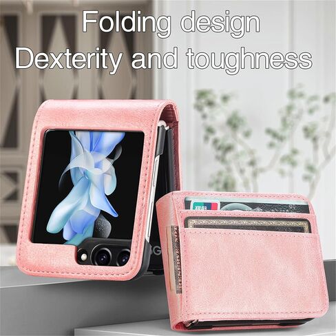 Ysnzaq Wallet Case for Samsung Galaxy Z Flip 6, Premium PU Leather, Card Slot Holder, Phone Case for Samsung Galaxy Z Flip6 SDQB Black in Kuwait