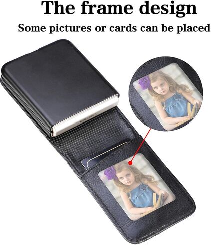 Ysnzaq Wallet Case for Samsung Galaxy Z Flip 6, Premium PU Leather, Card Slot Holder, Phone Case for Samsung Galaxy Z Flip6 SDQB Black in Kuwait