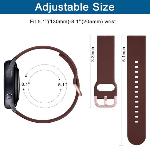 AK for Samsung Galaxy Watch 5 Band 40mm 44mm/Galaxy Watch 5 Pro Bands 45mm,20mm Soft Sport Strap for Galaxy Watch 5 in Saudi Arabia