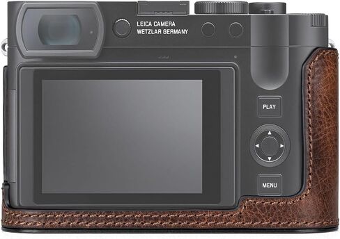 MUZIRI KINOKOO Case for Leica Q3, Top Layer Genuine Leather Leica Q3 Protective Half Case Premium Version - with Bottom Hole for Instant Battery and Memory Card Access - Coffee in Saudi Arabia