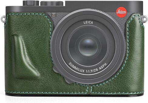 MUZIRI KINOKOO Case for Leica Q3, Top Layer Genuine Leather Leica Q3 Protective Half Case Premium Version - with Bottom Hole for Instant Battery and Memory Card Access - Coffee in Saudi Arabia