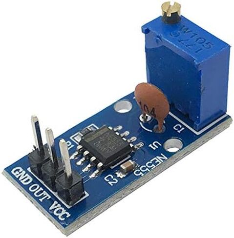 5 Pack NE555 Pulse Generator Adjustable Frequency Single Channel Output Module for Arduino Smart Car with Dupont Cable in Kuwait