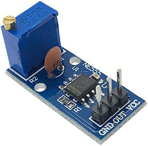 5 Pack NE555 Pulse Generator Adjustable Frequency Single Channel Output Module for Arduino Smart Car with Dupont Cable in Kuwait