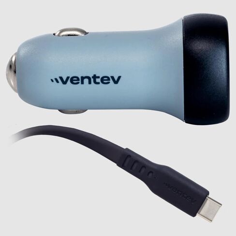 Ventev - 30W USB C PPS Car Charger | Compatible with Samsung & Apple | Works as an iPhone Charger and Android Charger - Dark Gray in Saudi Arabia