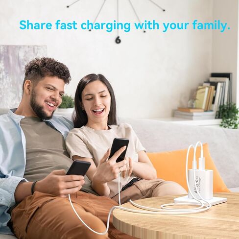 كتلة شاحن حائط USB C، 2 حزمة 40 وات 4 منافذ شحن سريع كتلة PD محول الطاقة + QC 3.0 USB A قابس حائط متعدد المنافذ من النوع C Box Cube لهاتف iPhone 15/14/13/12/11 Pro Max، iPad، Samsung Galaxy، بكسل in Kuwait