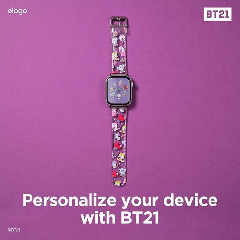 سوار elago BT21 متوافق مع سلسلة ساعات Apple ULTRA/SE/9/8/7/6/SE/5/4/3/2/1 [البضائع الرسمية] (38 مم، 40 مم، 41 مم) (7 نكهات) in Saudi Arabia