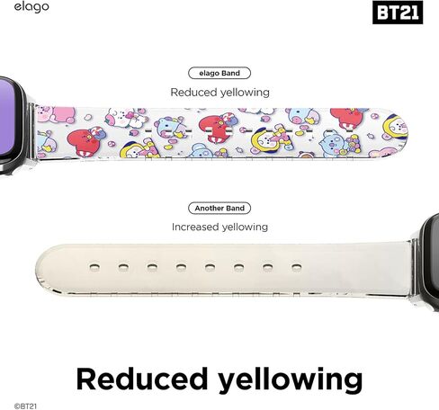سوار elago BT21 متوافق مع سلسلة ساعات Apple ULTRA/SE/9/8/7/6/SE/5/4/3/2/1 [البضائع الرسمية] (38 مم، 40 مم، 41 مم) (7 نكهات) in Saudi Arabia