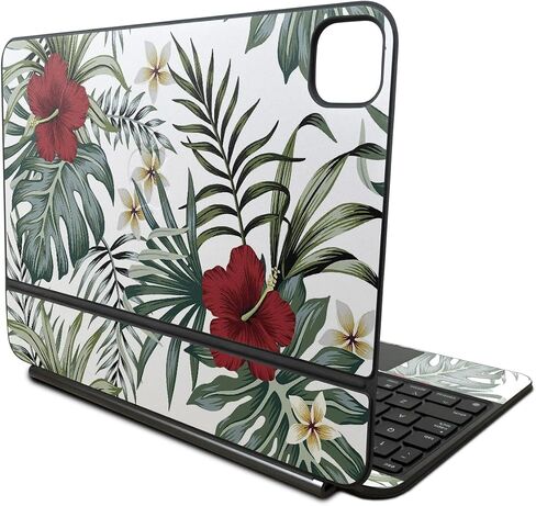غلاف متوافق مع لوحة مفاتيح Apple Magic لجهاز iPad Pro مقاس 11 بوصة (M4) 2024 - الكركديه الاستوائي - غطاء لاصق واقٍ من الفينيل 3M ممتاز - سهل الاستخدام | صُنع في الولايات المتحدة الأمريكية بواسطة MightySkins in Saudi Arabia