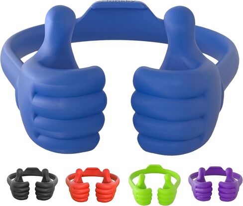 Honsky Thumbs Up 5 Pack Tablet Stand، حامل الكمبيوتر اللوحي، حامل عرض الكمبيوتر اللوحي للمكتب، حامل الكمبيوتر اللوحي الكسول، أفكار لتخزين الأشياء، لطيف عالمي، أسود، أزرق، أرجواني، أحمر، أخضر in Kuwait